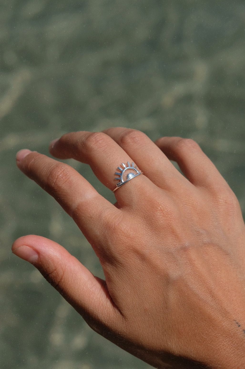 Silberring Bohemian Sun