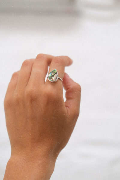 Silberring Drop