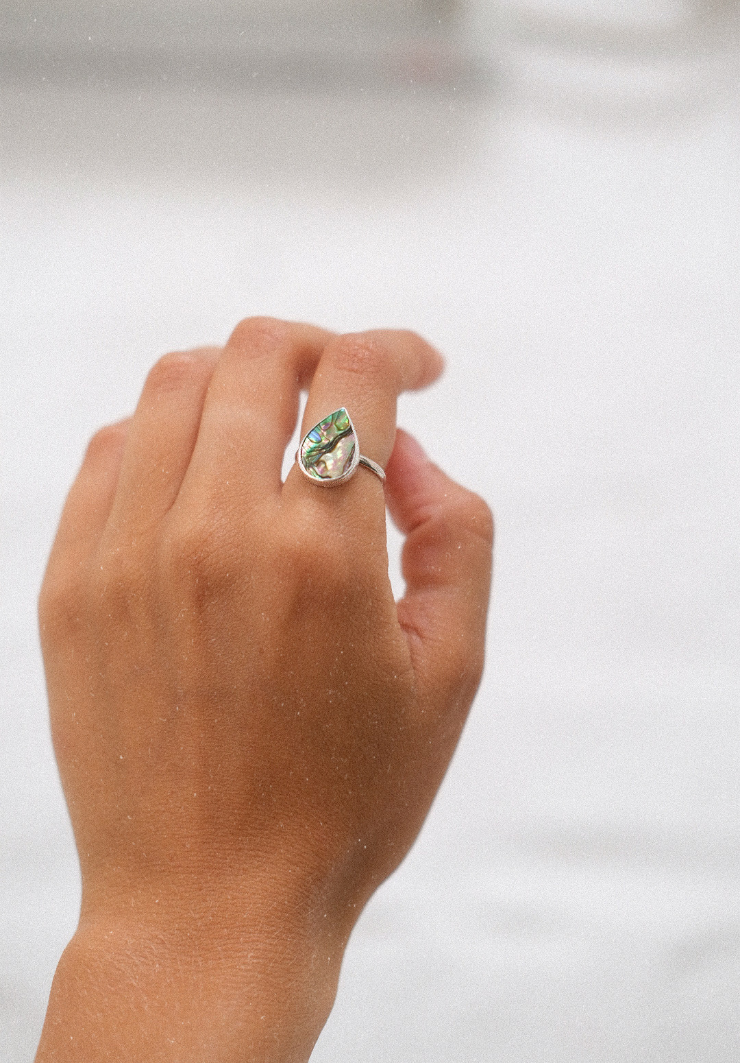 Silberring Drop