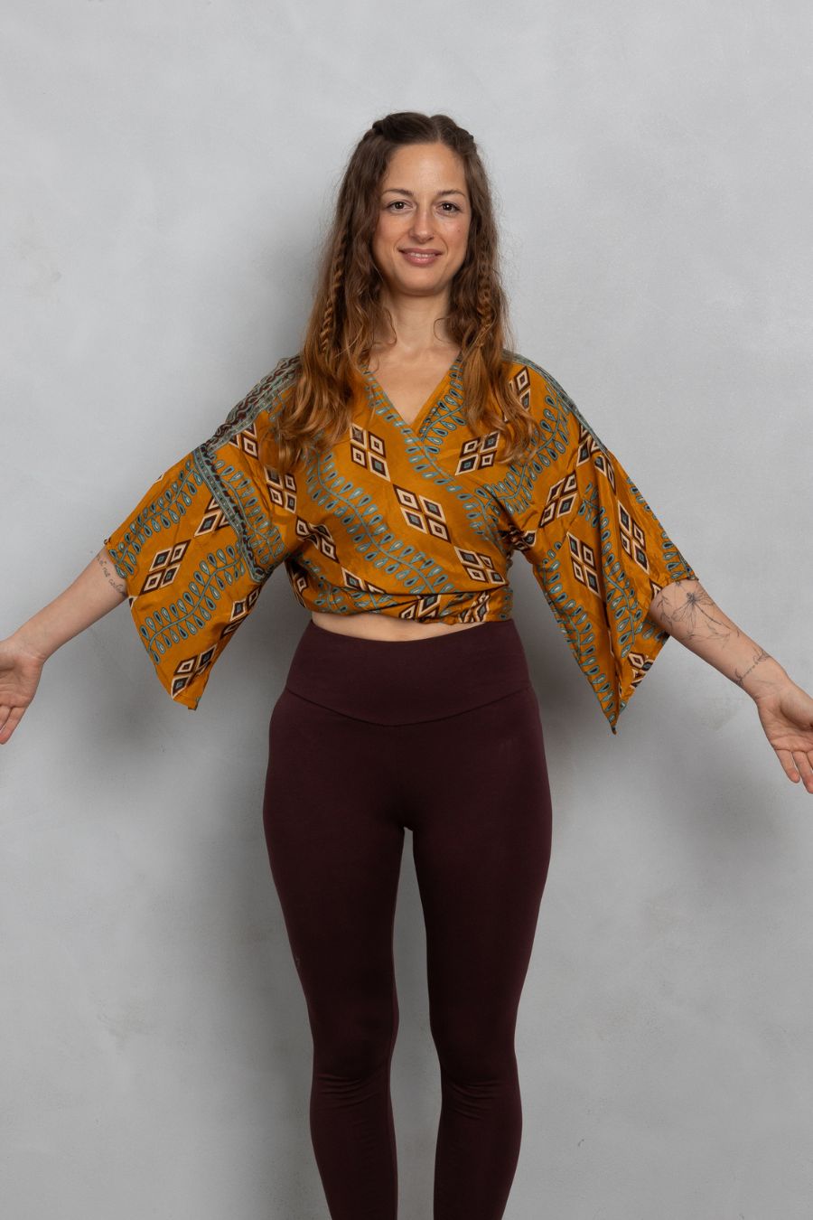 Recycled Sari Knotenoberteil #04